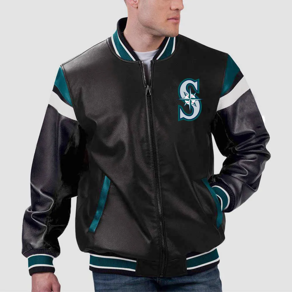 MLB Seattle Mariners Leather Jacket