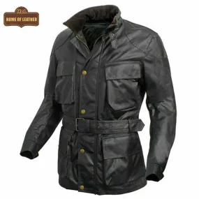 MMJ11 The Dark Knight Rises Black Bane Coat Real Leather