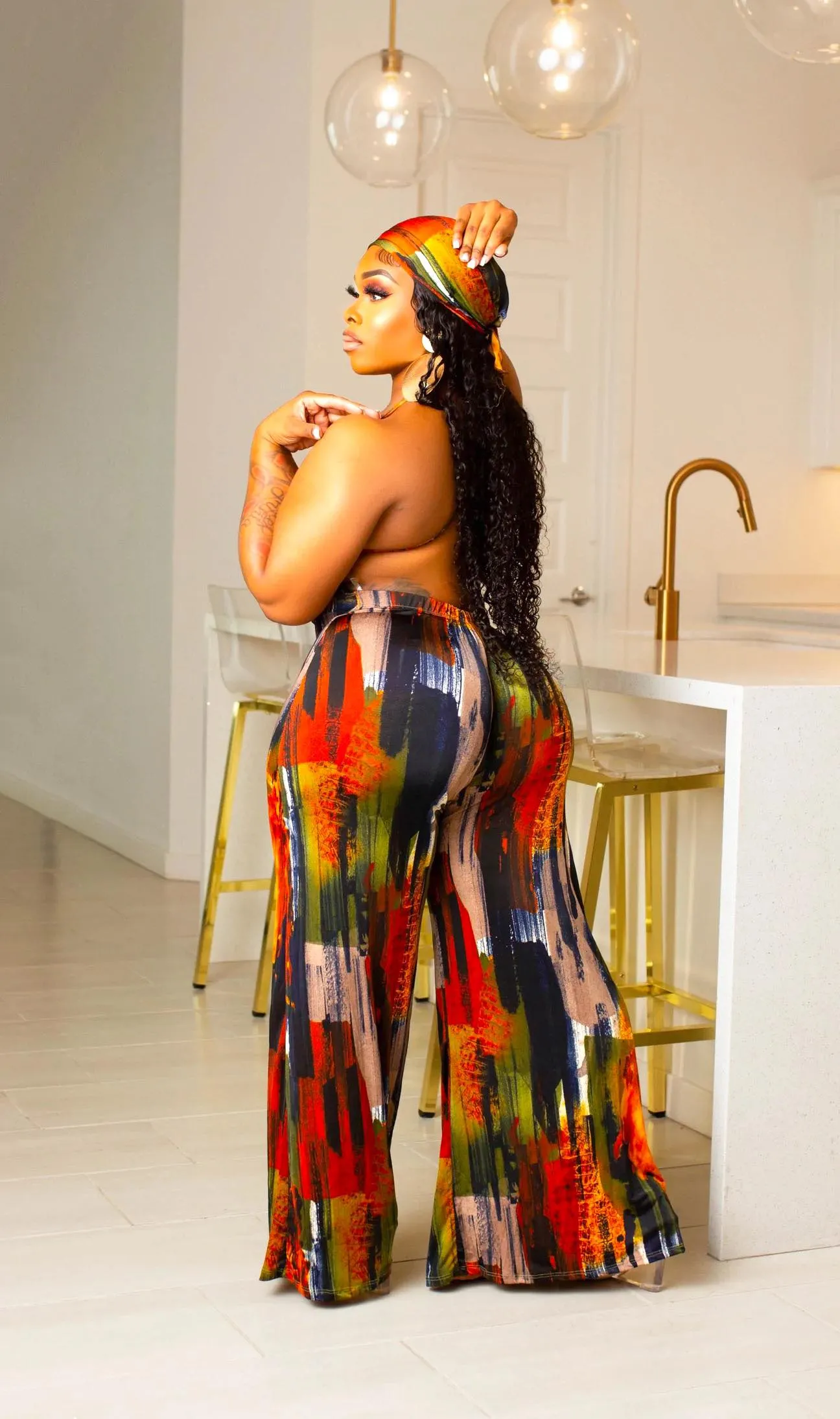 Painted On Jumpsuit