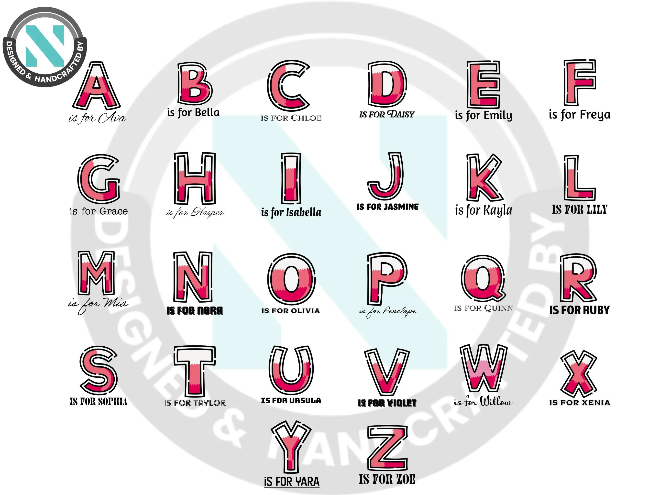 Personalized Kids Tshirt Gift For Toddler Girls - Custom Initials T On Shirt Gift