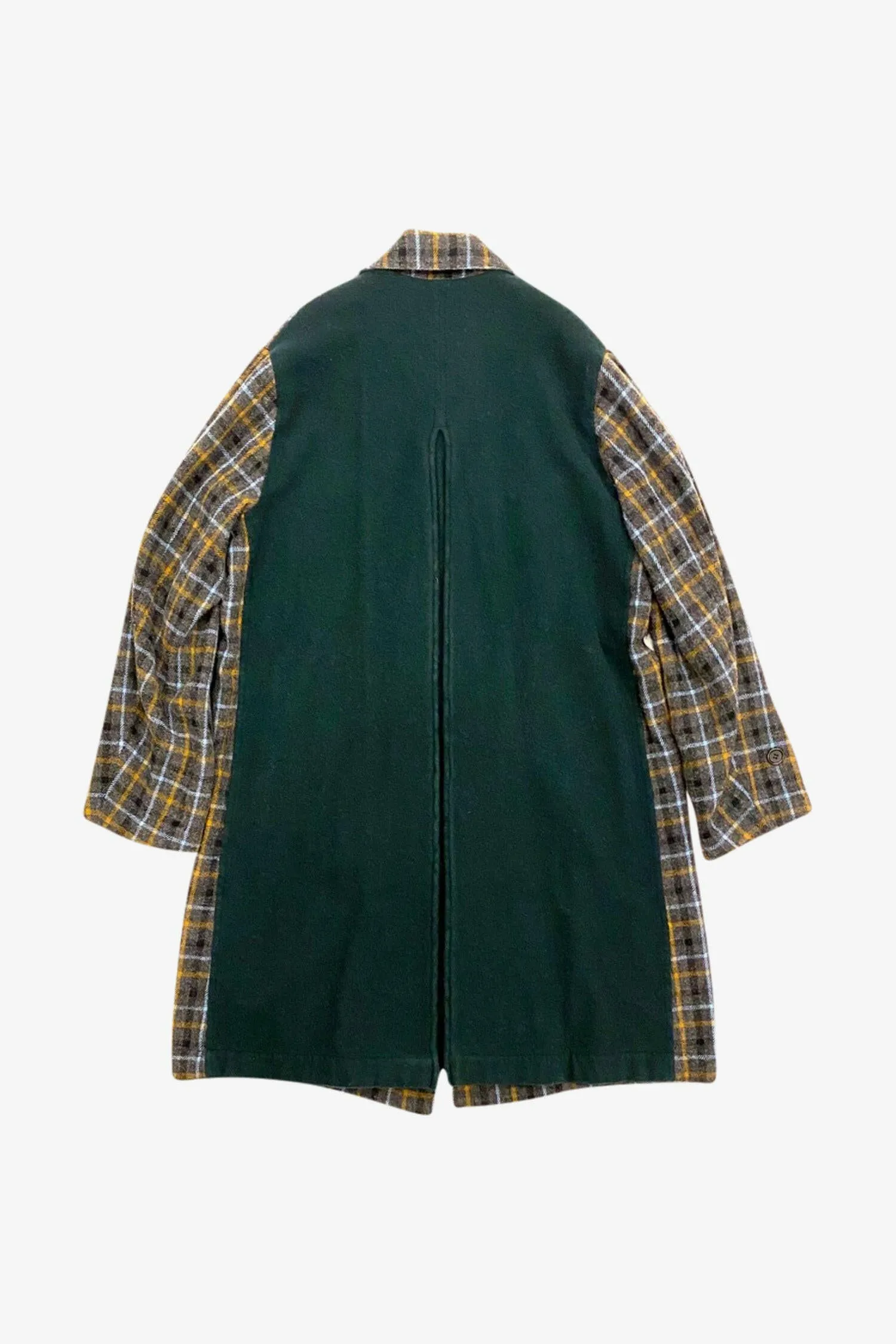 Plaid Wool Coat