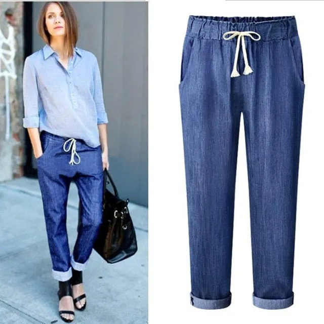 plus size M-6XL women's CASUAL harem pants