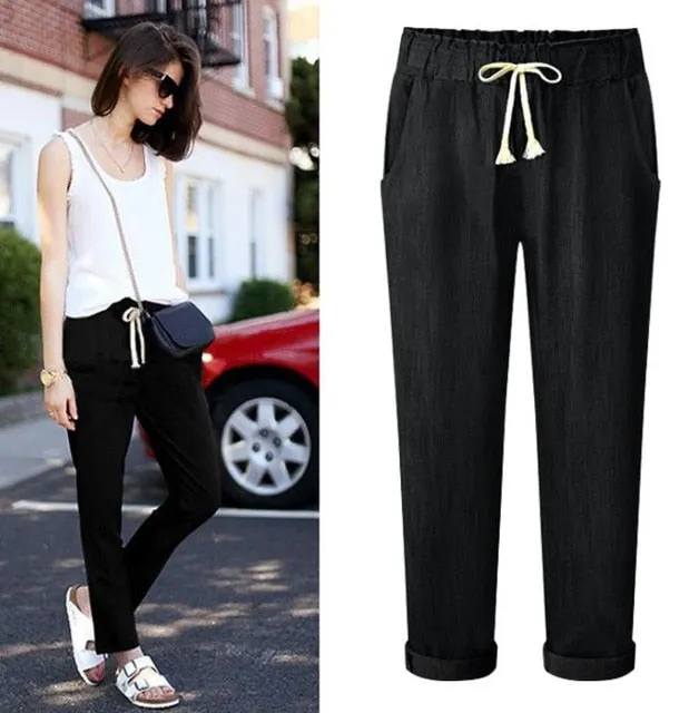 plus size M-6XL women's CASUAL harem pants