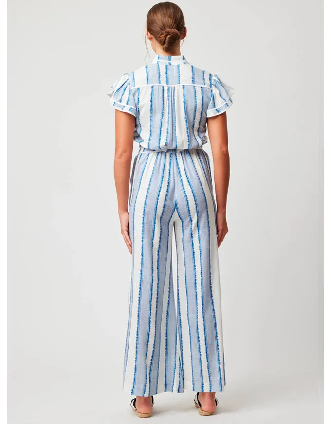 Positano Viscose Flutter Sleeve Jumpsuit