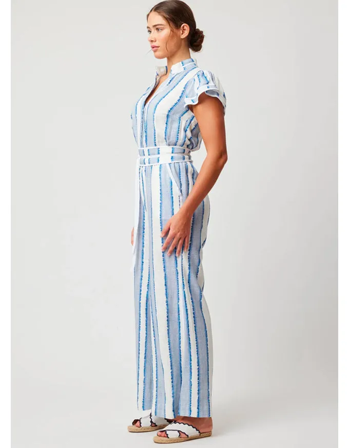 Positano Viscose Flutter Sleeve Jumpsuit