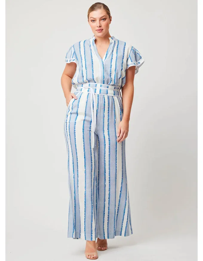 Positano Viscose Flutter Sleeve Jumpsuit
