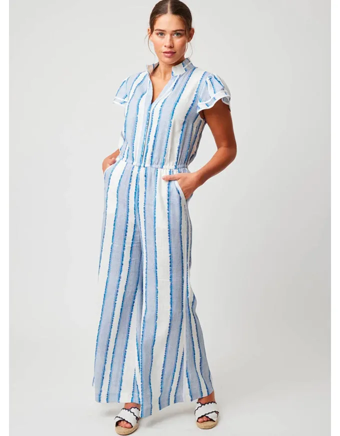 Positano Viscose Flutter Sleeve Jumpsuit