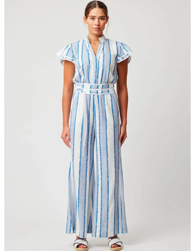 Positano Viscose Flutter Sleeve Jumpsuit