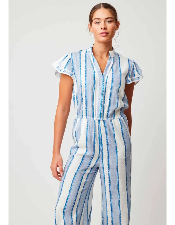 Positano Viscose Flutter Sleeve Jumpsuit
