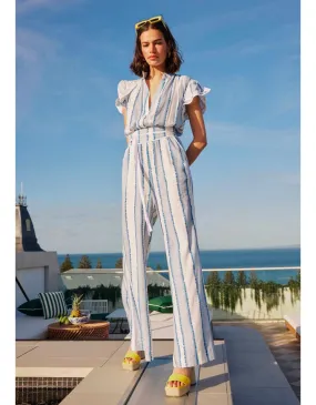 Positano Viscose Flutter Sleeve Jumpsuit