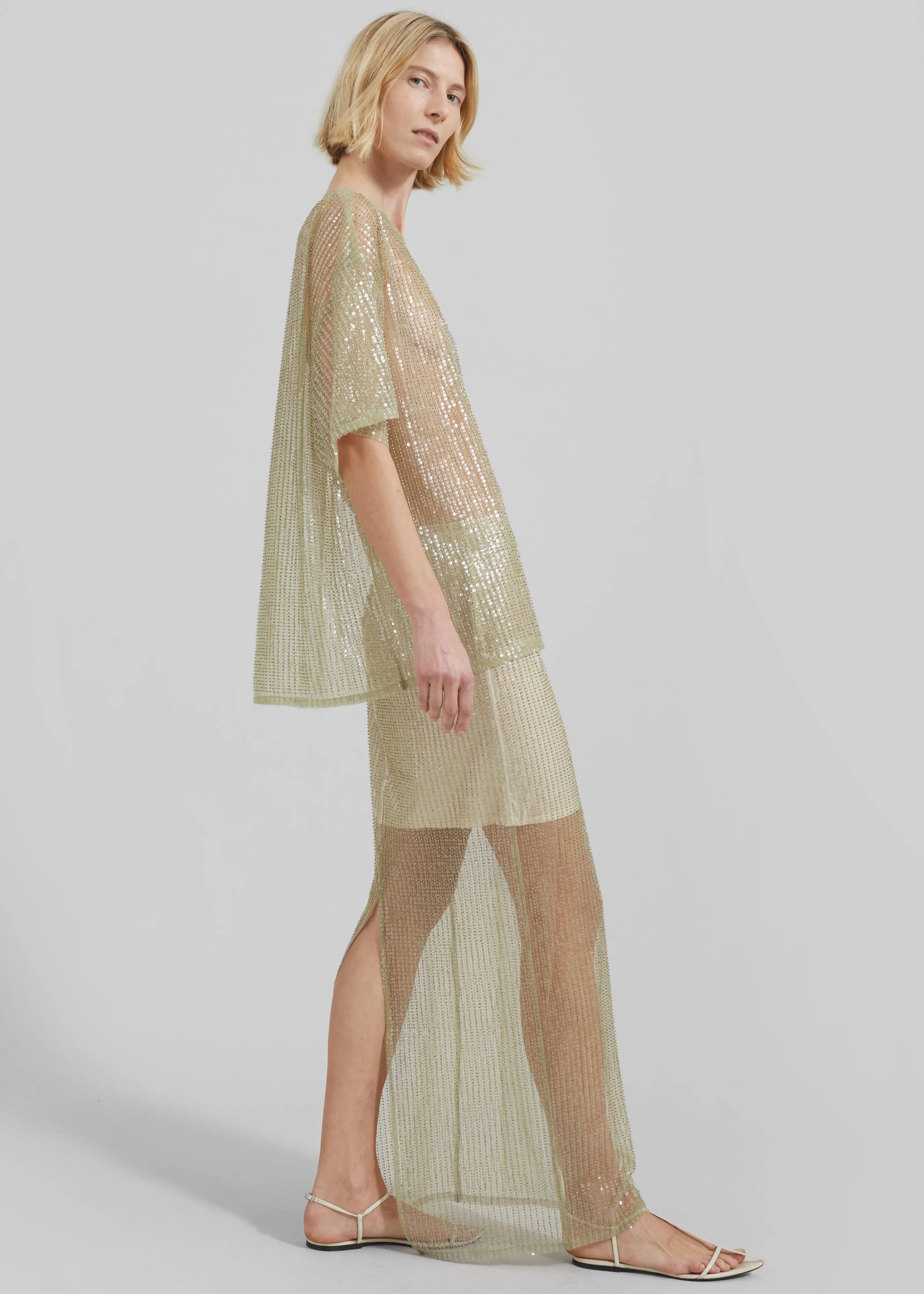 Remain Sequin Maxi Skirt - Bog