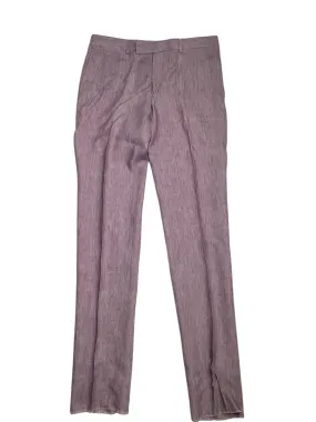 Robert Graham Mens Delave Slim Fit Linen Suit Dress Pants Waist 34 Purple