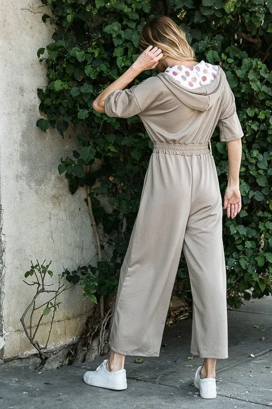 Savanna French Terry Jumpsuit w Pockets