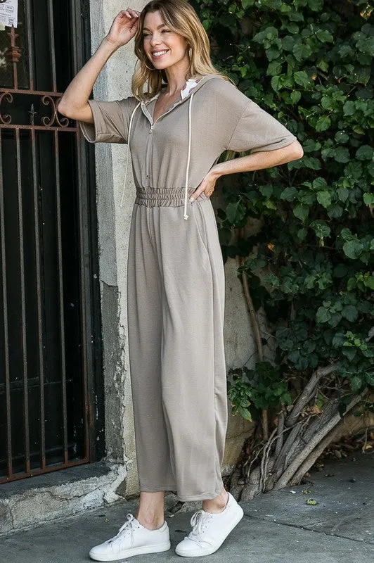 Savanna French Terry Jumpsuit w Pockets