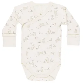 Side Snap Bodysuit in Bunnies by Quincy Mae