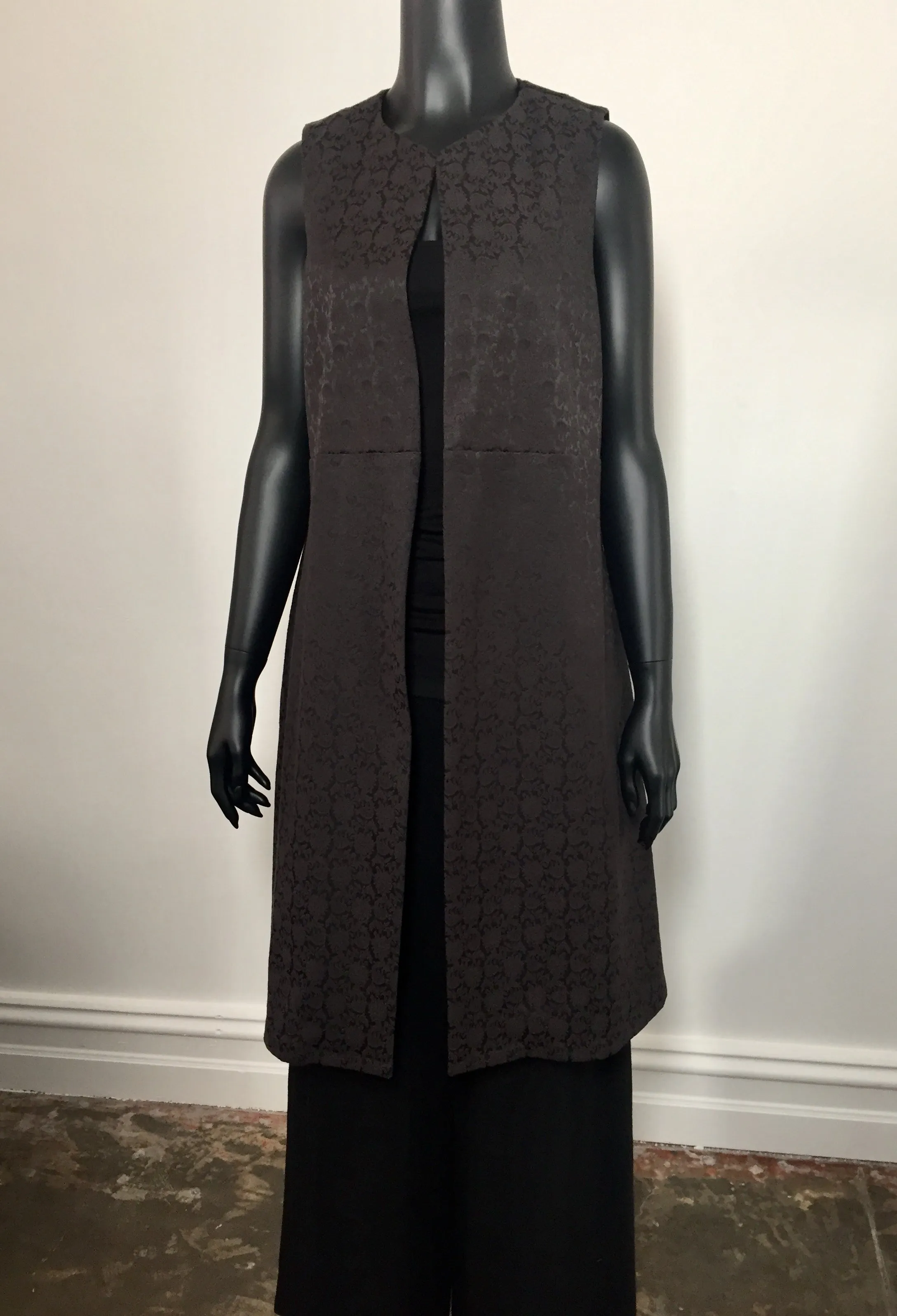 Stolen Moment Longline Vest - Jacquard