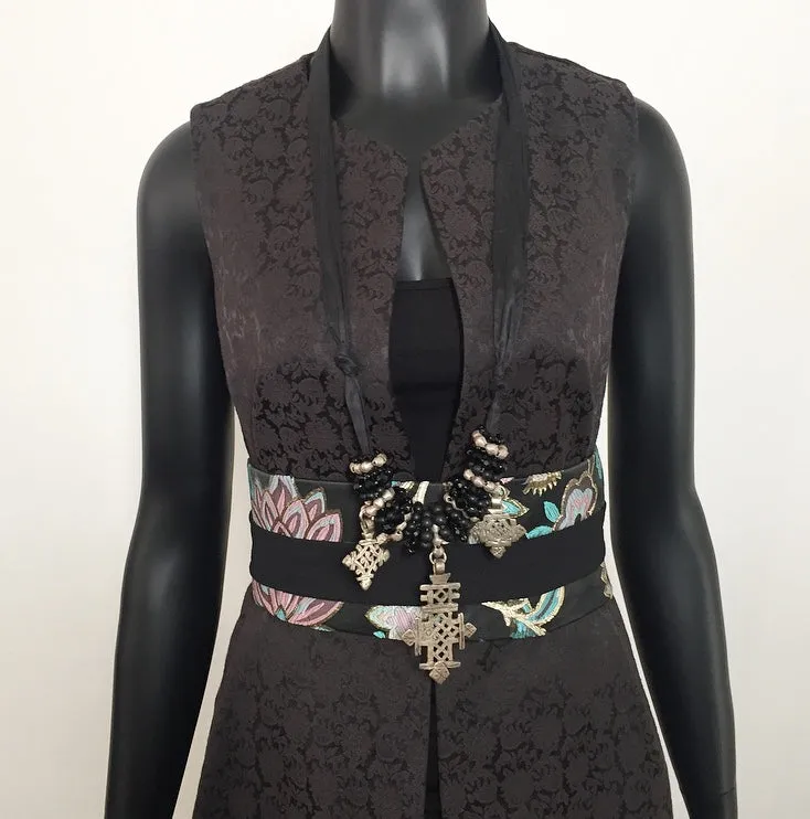 Stolen Moment Longline Vest - Jacquard
