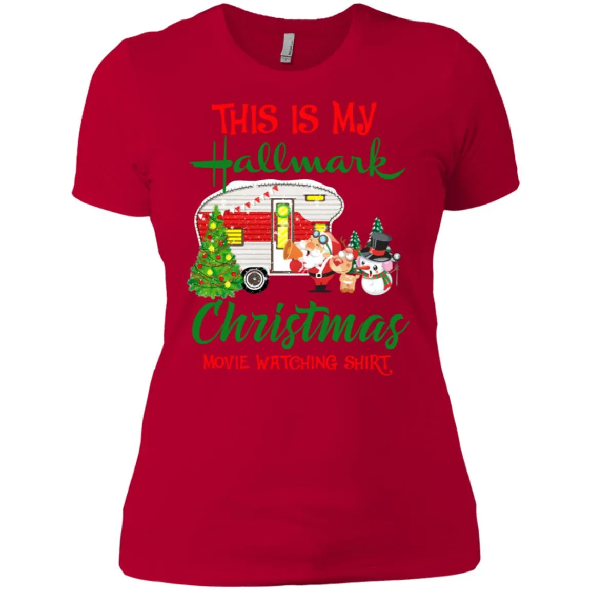 This Is My Hallmark Christmas Movie Watching Women T-Shirt