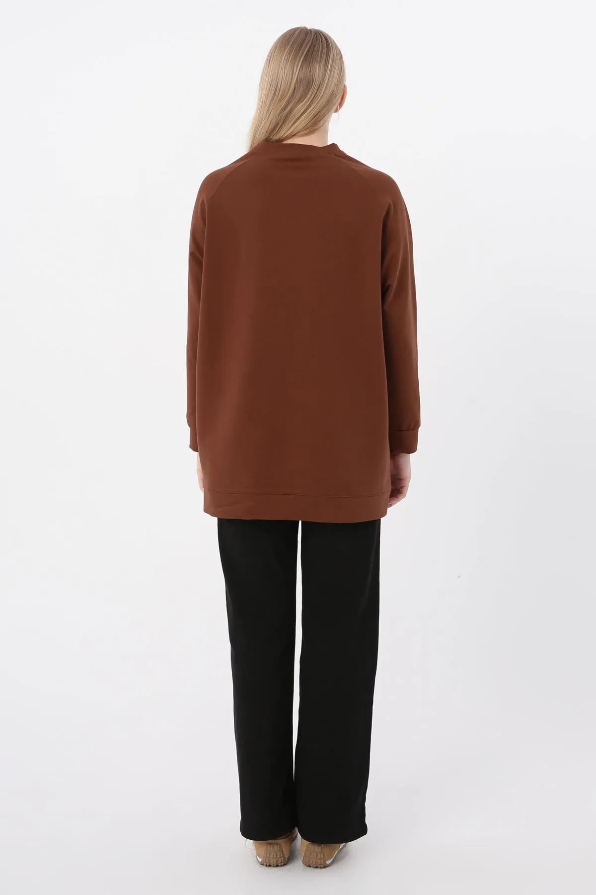 TLD Women Allday Coffee Raglan Sleeve Sweat Tunic - Prairieville