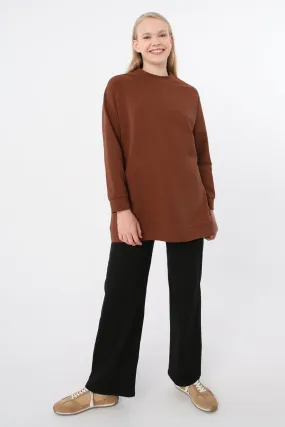 TLD Women Allday Coffee Raglan Sleeve Sweat Tunic - Prairieville