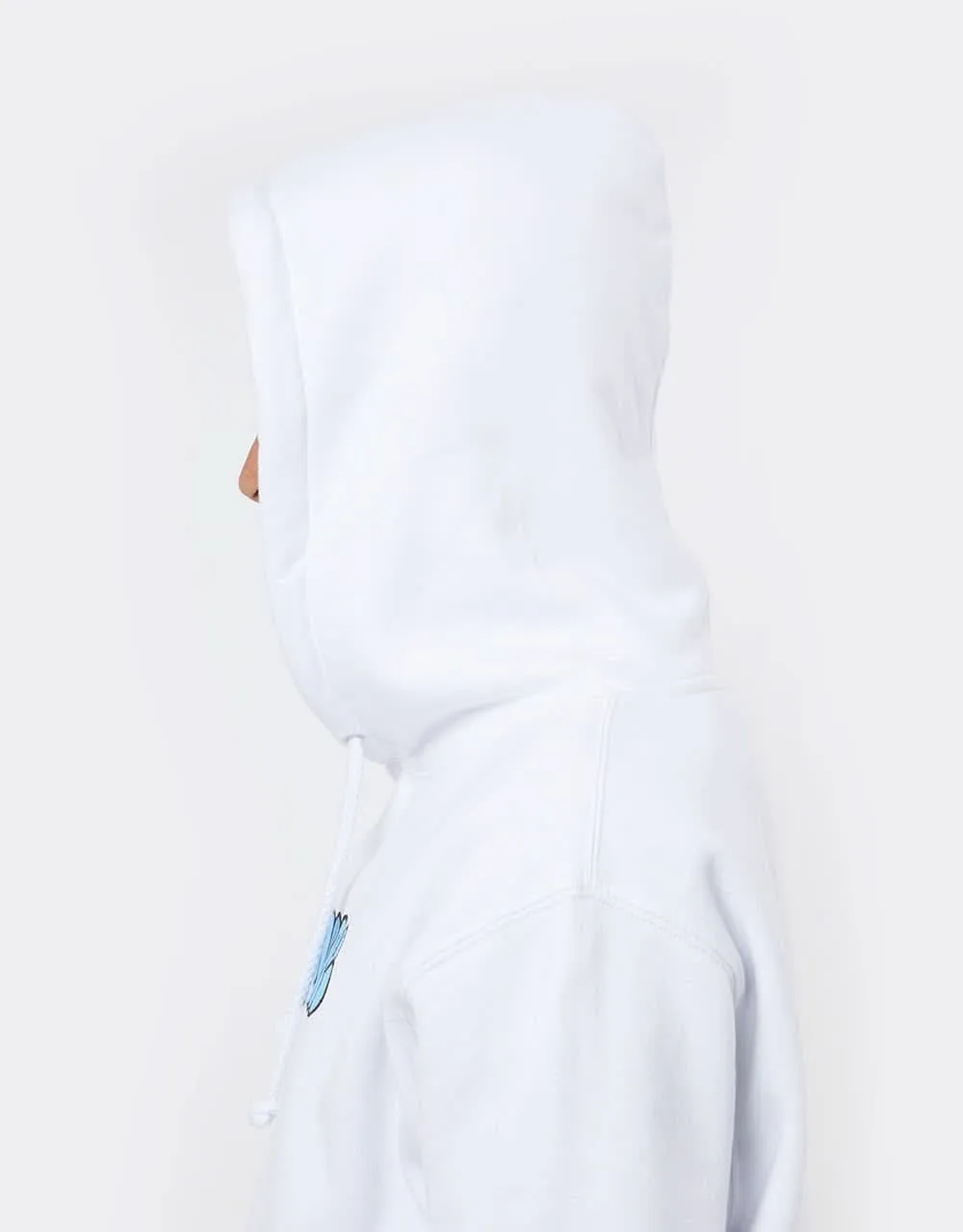 Venture Throw Pullover Hoodie - White/Blue/Black