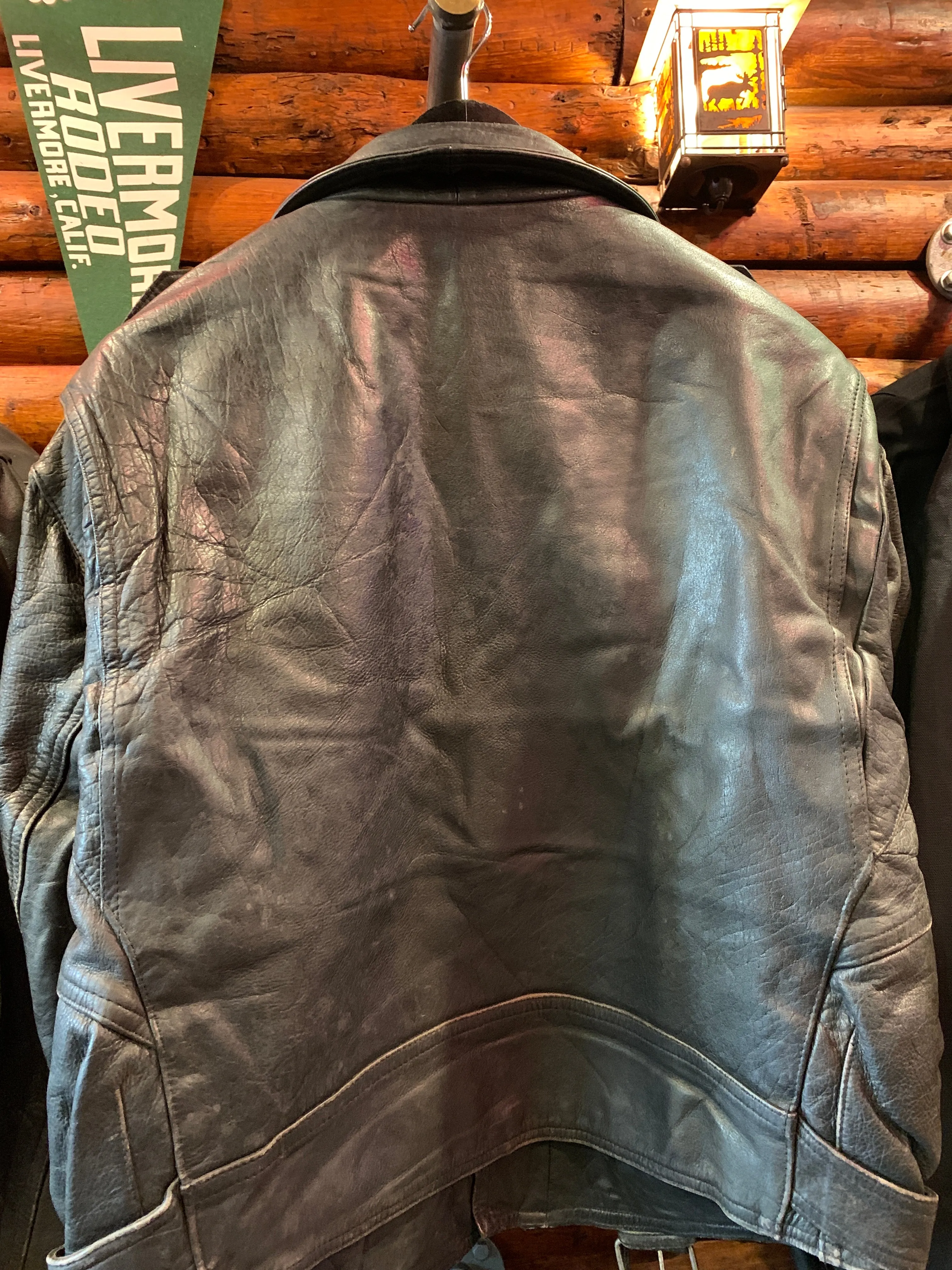 Vintage Biker Jacket 15, German Leathers L-XL
