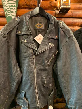Vintage Biker Jacket 15, German Leathers L-XL