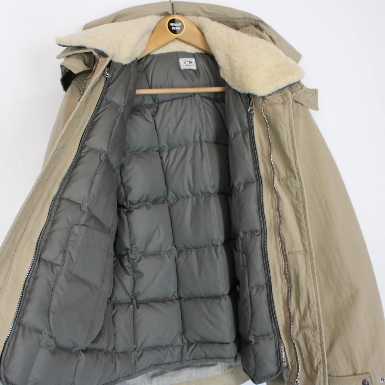 Vintage CP Company AW 2006 Piuma D’oca Shearling Down Lined Jacket Medium