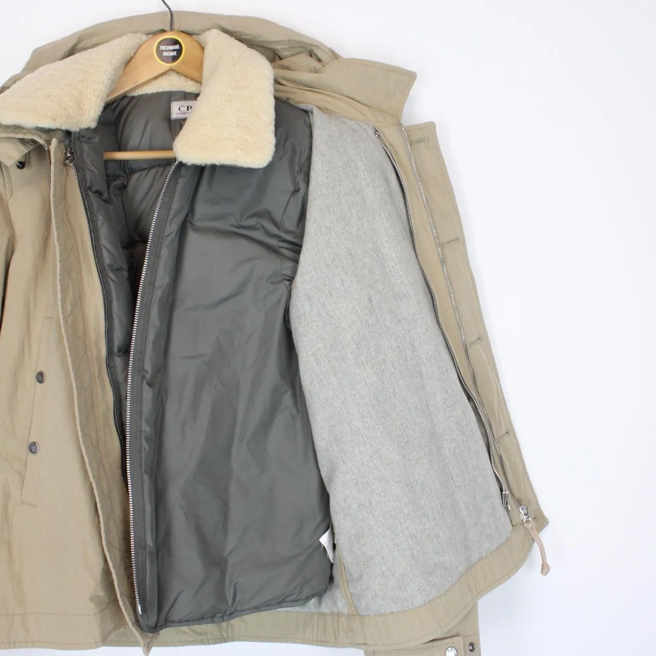 Vintage CP Company AW 2006 Piuma D’oca Shearling Down Lined Jacket Medium