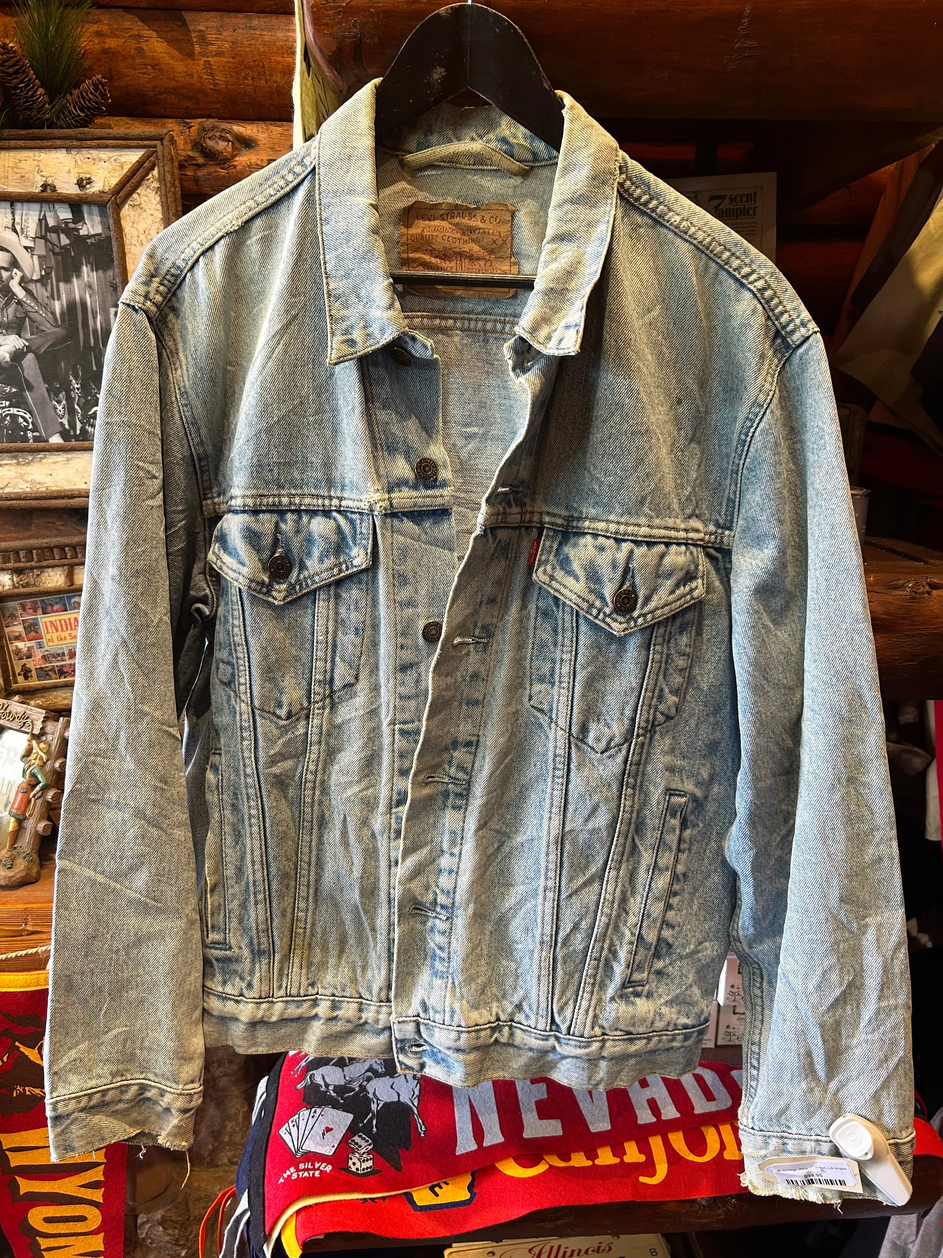 Vintage Levis Truck Jacket Faded, Large