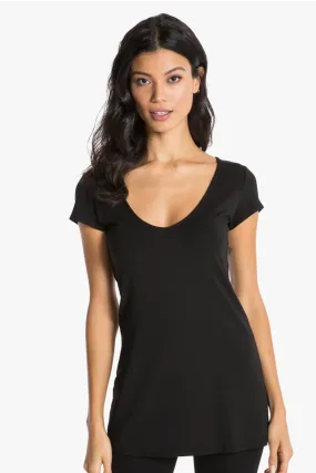 VIRGINIA SHORT SLEEVE TUNIC (BLACK)