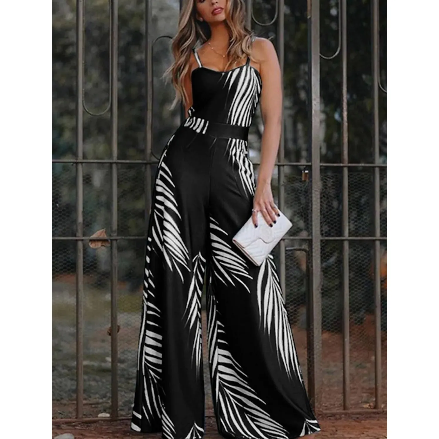 Women's Geometric Jumpsuit