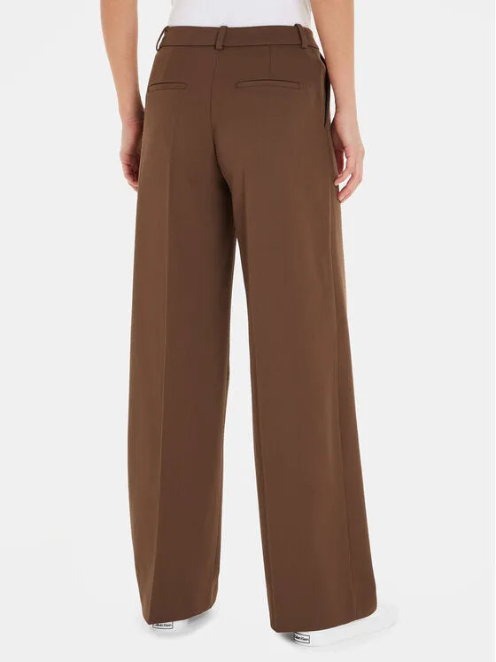 Wool Twill Extra Wide Leg Pant