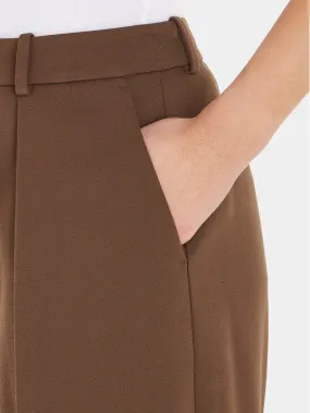 Wool Twill Extra Wide Leg Pant