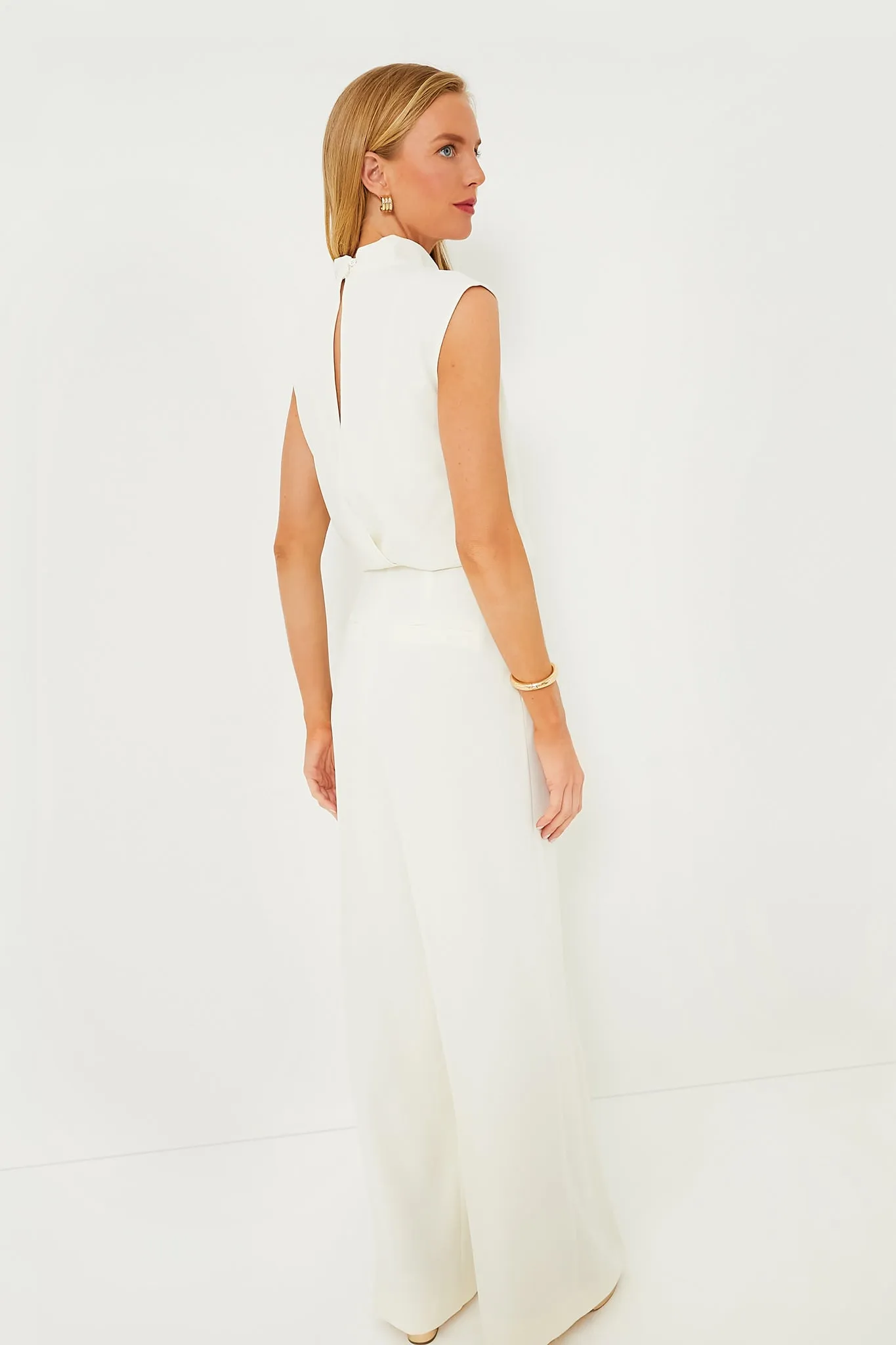 Wool White Lilia Jumpsuit