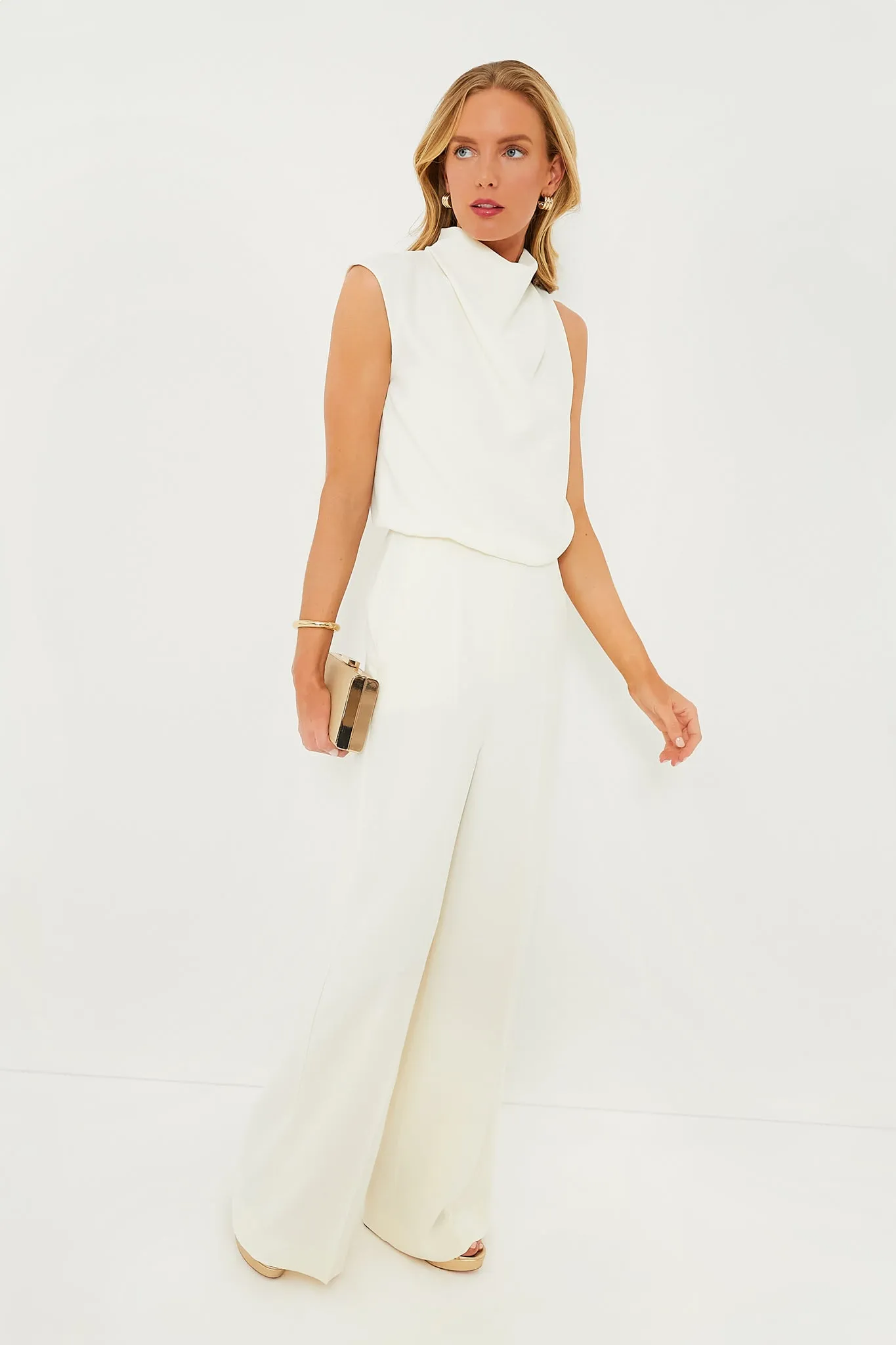 Wool White Lilia Jumpsuit