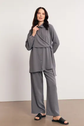 ZRF Women Perla Tunic Pants Set - Gray - Montgomery Village