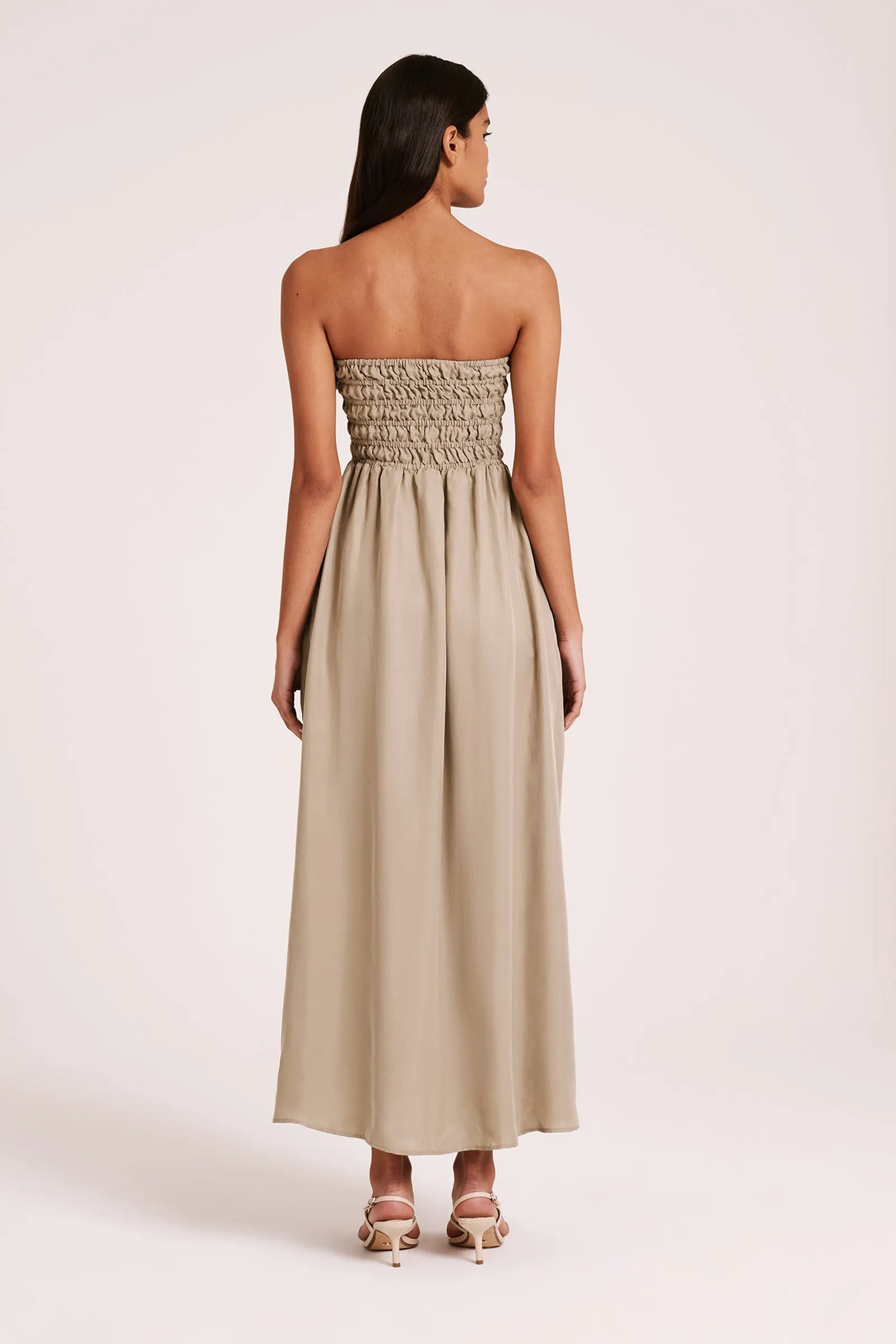 ZURI CUPRO MAXI DRESS