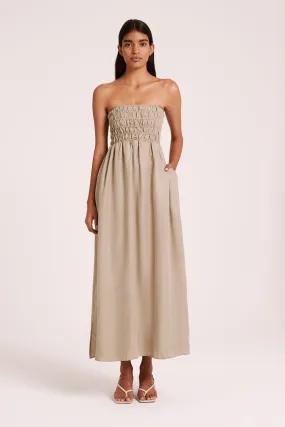ZURI CUPRO MAXI DRESS
